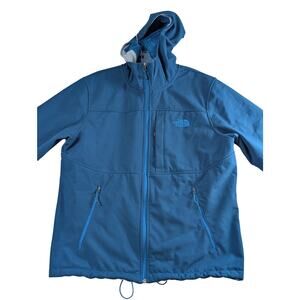 The North Face WindWall Mens Medium Fleece Lined Hooded Jacket Softshell Coat